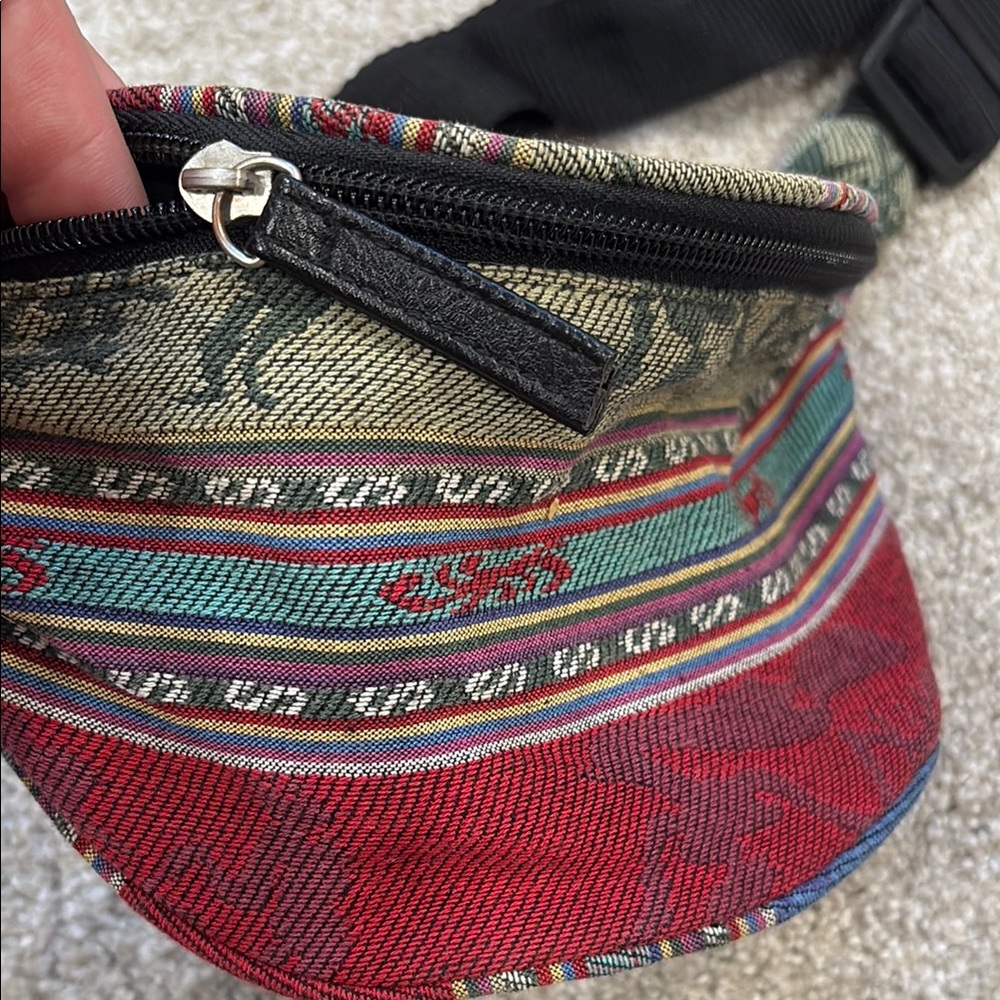 Colorful Striped Fanny Pack - Picture 2 of 4